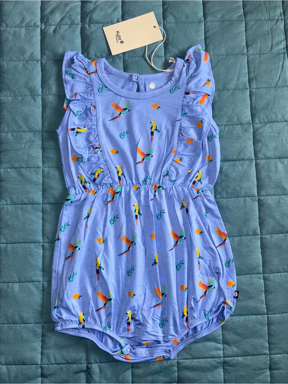 Kyte Macaw Bubble Romper 3T